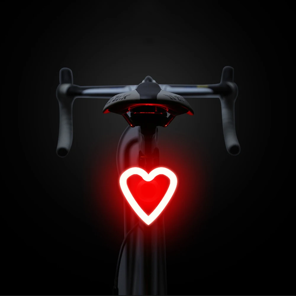 

Multi Lighting Modes Bicycle Bike Rear Light USB Charge LED Mountain Bike Accessories Cycling Taillight Safety Warning Light