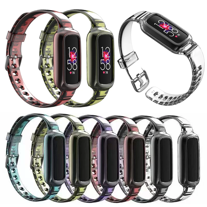 TPU Wristband For Fitbit Luxe Bracelet Strap Replacement Transparent Watch Band Special Edition Belt Accessories | Наручные часы