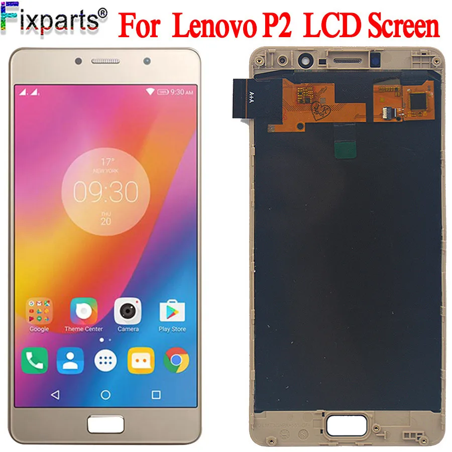 ЖК дисплей Amoled 5 дюйма для Lenovo P2 P2c72 P2a42 сенсорный экран дигитайзер панель в сборе