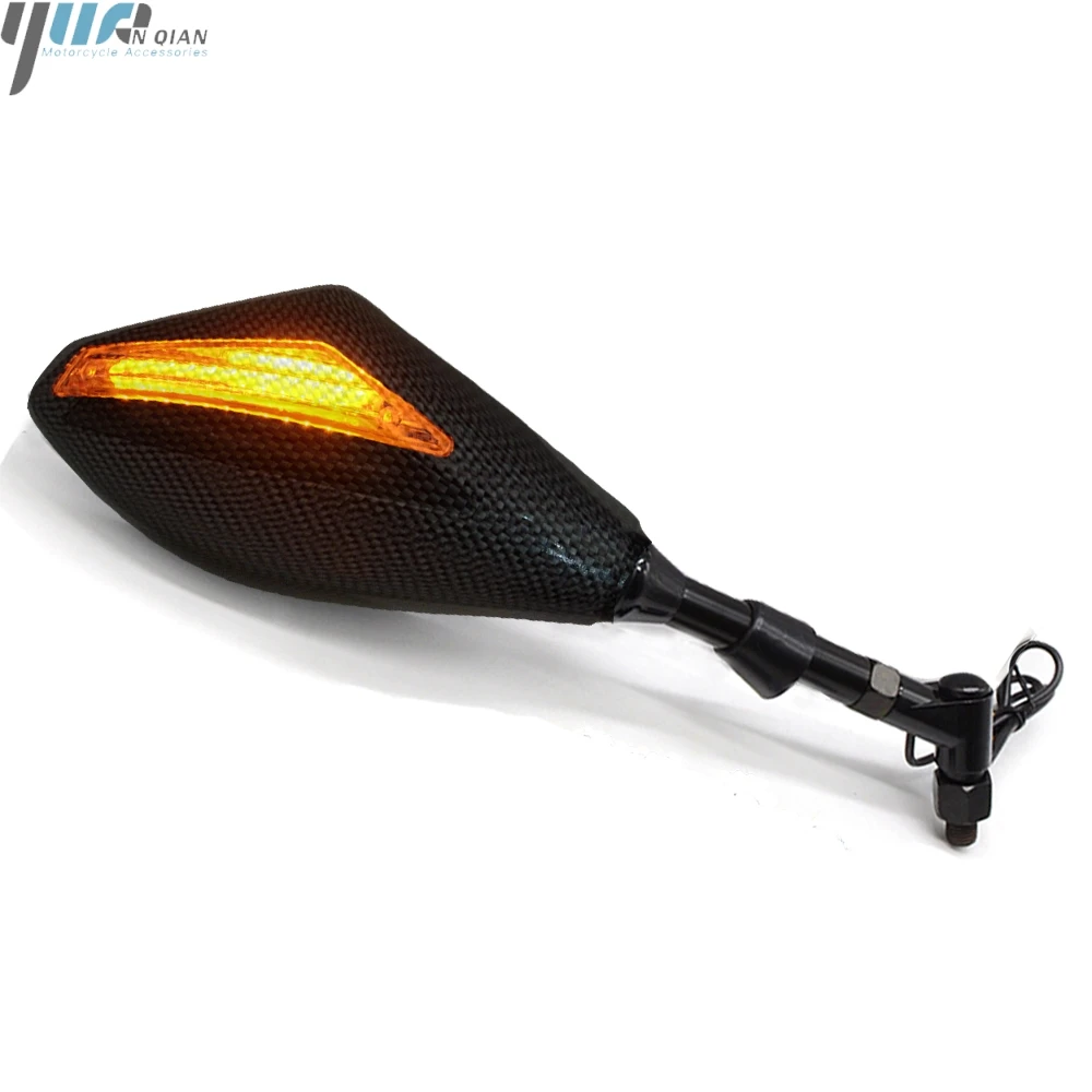 

Motorcycle LED Turn Signal Rear View Side Mirrors For Hyosung GT125R GT250R GT650R Kawasaki Z750S Ninja 250R 650R HONDA CBR929RR