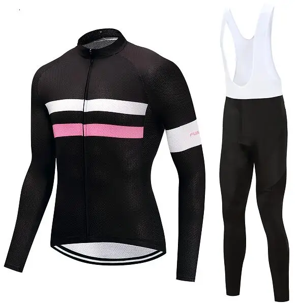 Jersey and Pants Мужское Велосипедное платье с длинным рукавом комбинезон комплект одежды для велоспорта 9D гелевая накладка Джерси для велоспорта Одежда для езды на горном велосипеде комплект спортивный мальлот - Цвет: Jersey and Pants