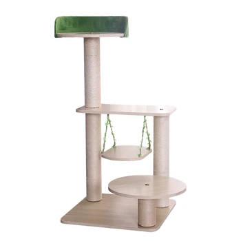 

Green material cat climbing frame wear-resistant scratch-resistant cats tree integrated installation convenient pet toy