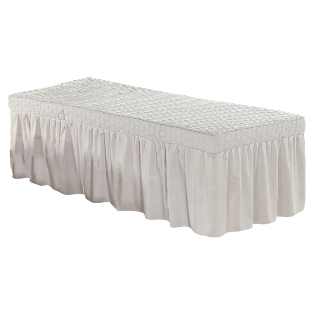 190x70cm Microfiber Cosmetic Mattress Valance Sheet Massage Table Skirt European Style for Cosmetic Beauty Salon Hotel Hospital