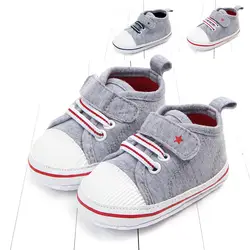 Весенне-осенняя От 0 до 1 года из хлопчатобумажной ткани повседневная мягкая обувь Нескользящая детская обувь для малышей обувь для девочек