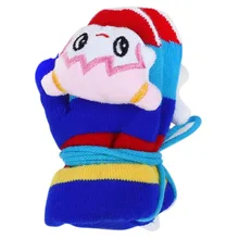 6 стилей перчатки детские перчатки повесить за шею мультфильм с яркими клеточками вязаные жаккардовые варежки для детей