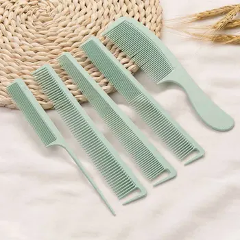 

5pcs/set Hair Detangling Handheld Home Salon Men Women Styling Combs Multifunction Travel Wet Dry Stylists Photographic Studio