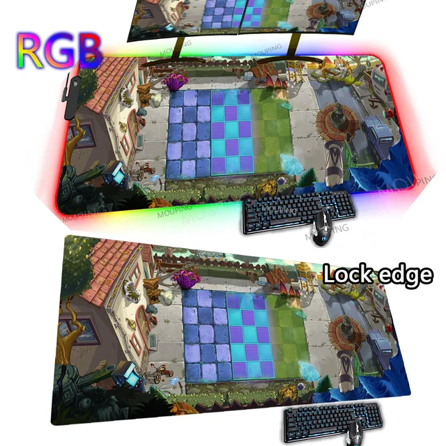 Desk Mat 1200x600 Plants Vs Zombies Mouse Pad 100x50 Carpet Mouse Computer Extra Large Gaming Mat Huge Rug Rgb Led Backlit Anime 8