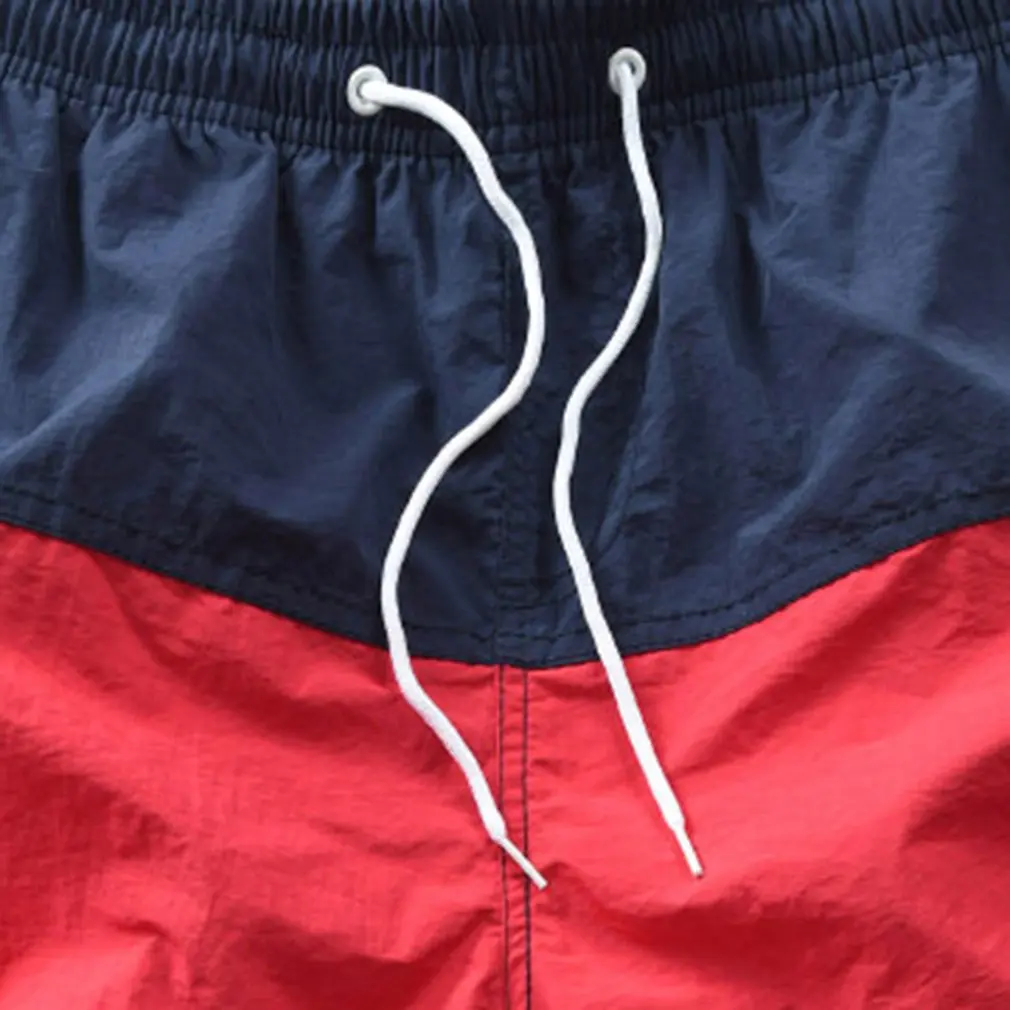 Summer Men'S Fashion Contrast Tethers Casual Trend Shorts With Belt Straight Shorts