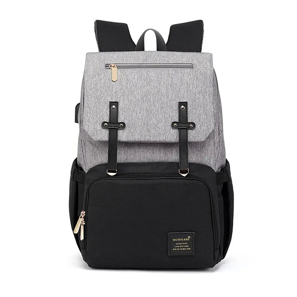 

USB Waterproof Stroller Diaper backpack for mom Maternity Nappy Women Travel Infant Multifunction Baby Bag Insulation Nursing