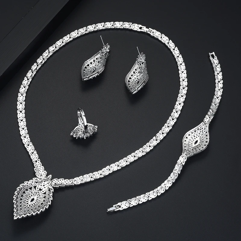  Be 8 mode Bijoux de mariée ensembles feuille Design mariage Bijoux fête accessoires Bijoux Femme en