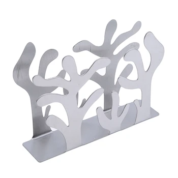 

Creative Stainless Steel Tissue Holder Napkin Rack Box Cutlery Floral Hollow-Out Design Table Decoration Tissue Boxes 2019 New