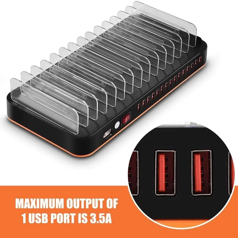 Tongdaytech 100W Multi USB Charger 15 Port Usb
