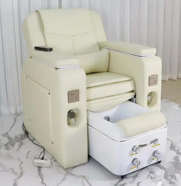 Nail salon can lay down electric massage sofa chair multi-functional beauty and eyelashes foot chair foot bath for feet