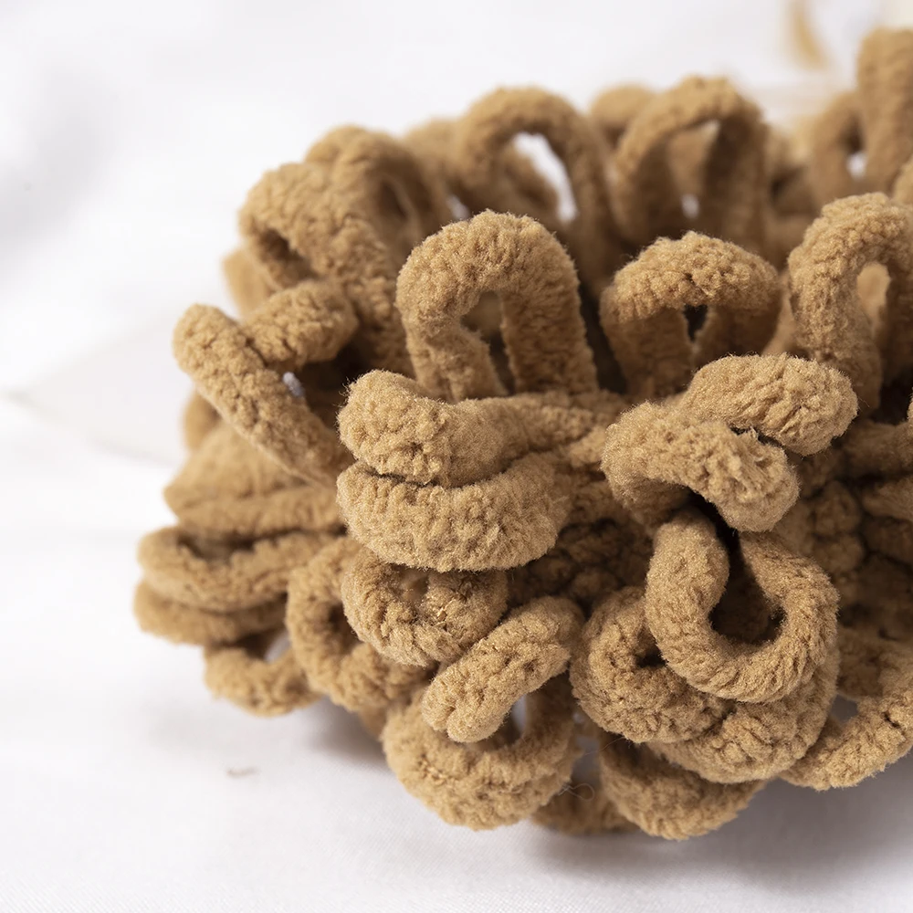 Frauen Samt Solide Flods Plüsch Weichen Scrunchies Elastische Haar Bands Pferdeschwanz Halten Haar Seile Krawatte Gummi Mode Haar Zubehör – Detail 6