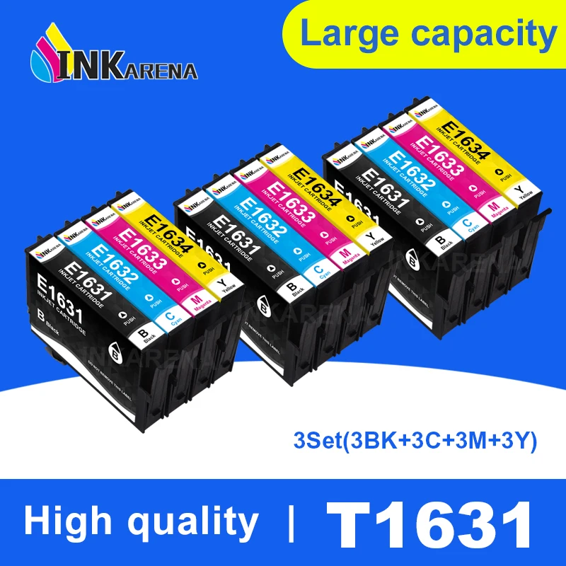 

Картриджи для принтера Epson WF2010, WF2510, WF2520, WF2530, WF2540, WF2750, WF2760, 3 набора