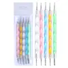 NAILCO 5pcs/Set Professional Dotting Pen UV Gel Painting Nail Art Acrylic Handle 2 Way Brush Nail Art Tools Rhinestone Picker 5
