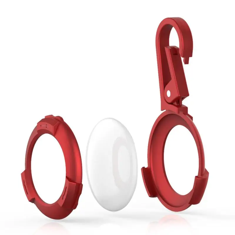 Portable Silicone Case For Apple Airtags Locator Tracker Anti-Lost Device Keychain Protective Sleeve Soft Protection Cover