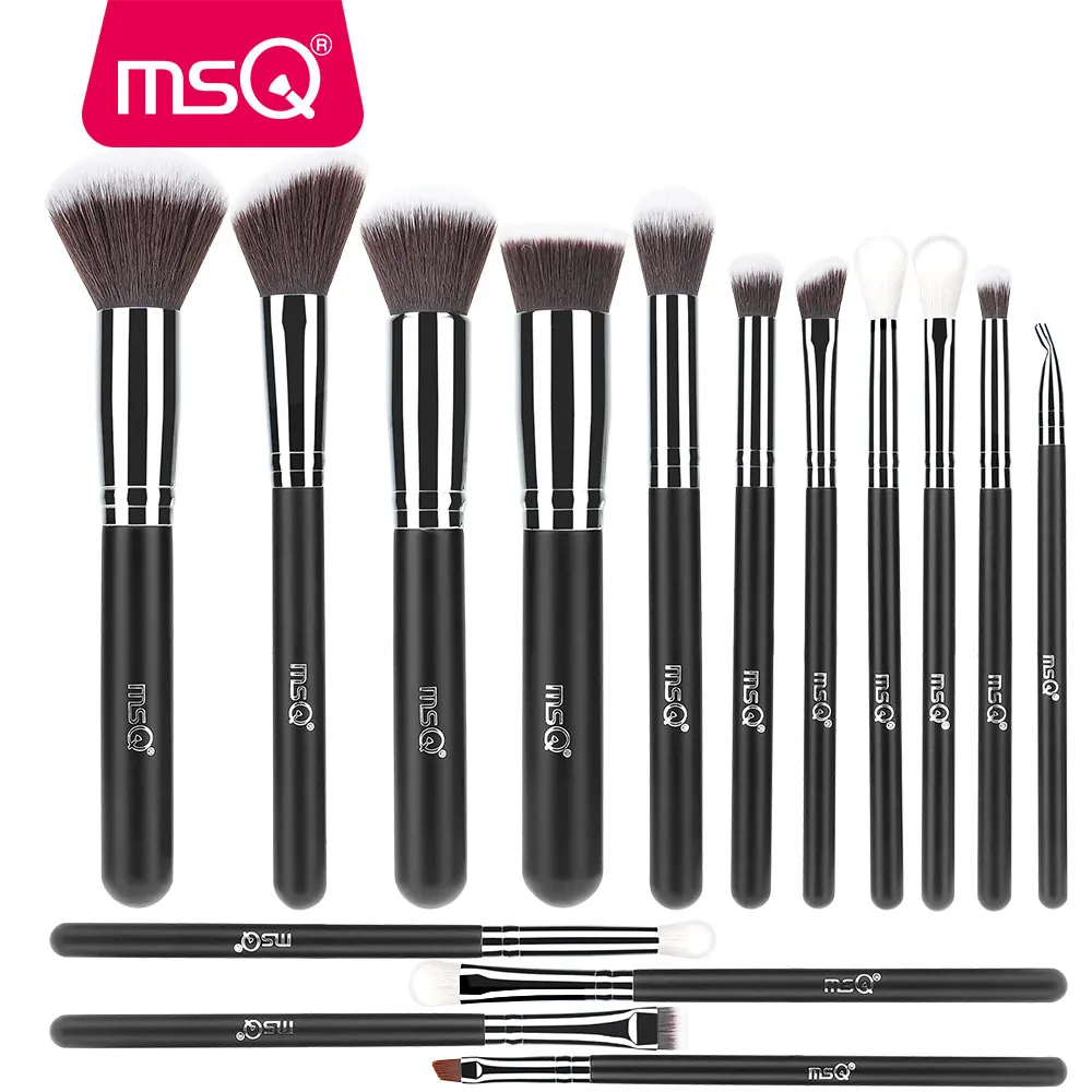 

New Arrival MSQ 15pcs Makeup Brush Rose Gold Make Up Brushes High Quality Make Up Brush Set For Beauty