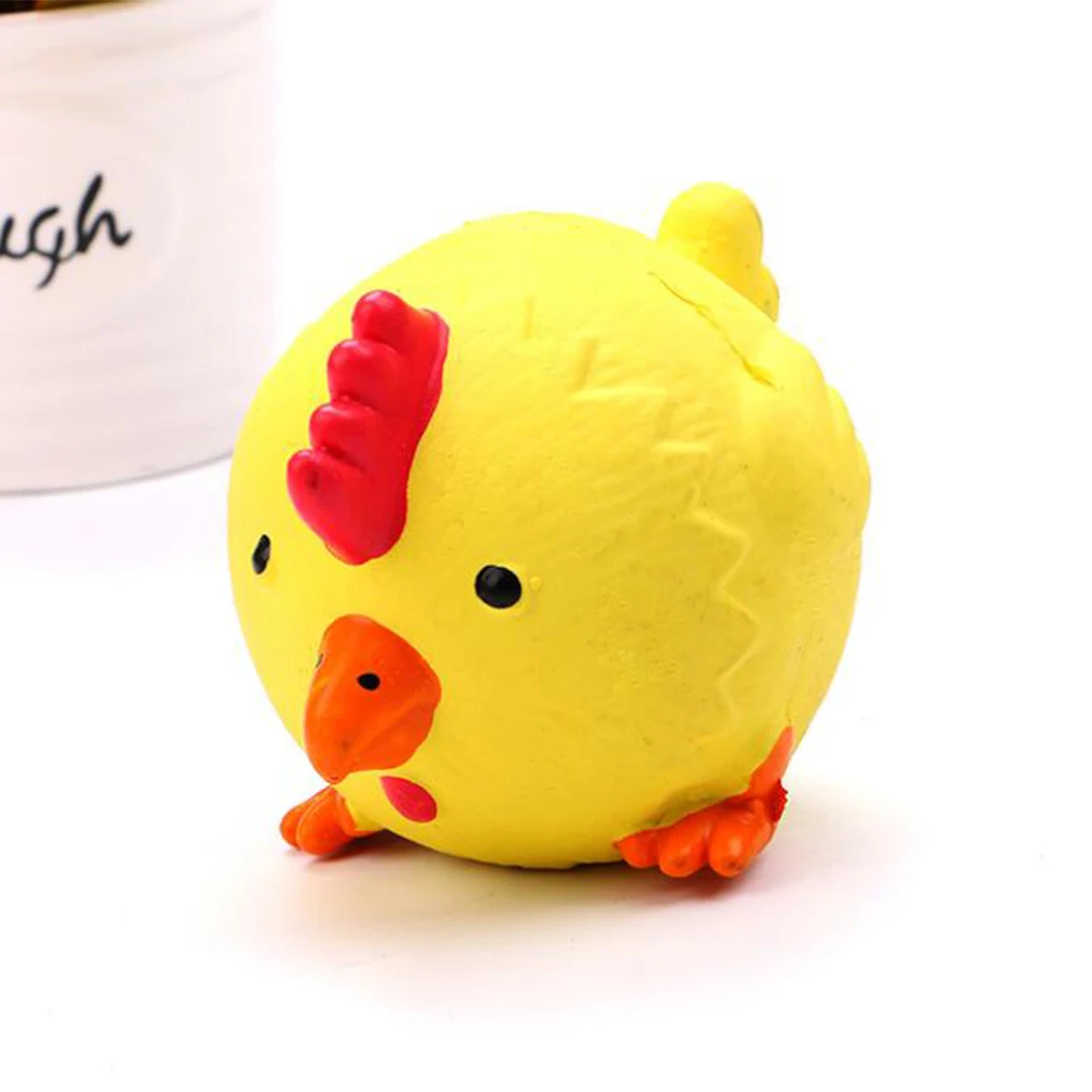 Chicken Мягкий шар латексный питомец музыкальная игрушка, принадлежности игрушка для прорезывания зубов, креативная милая форма животных, моляры, игрушки для собак, кусать зубы - Цвет: Chicken