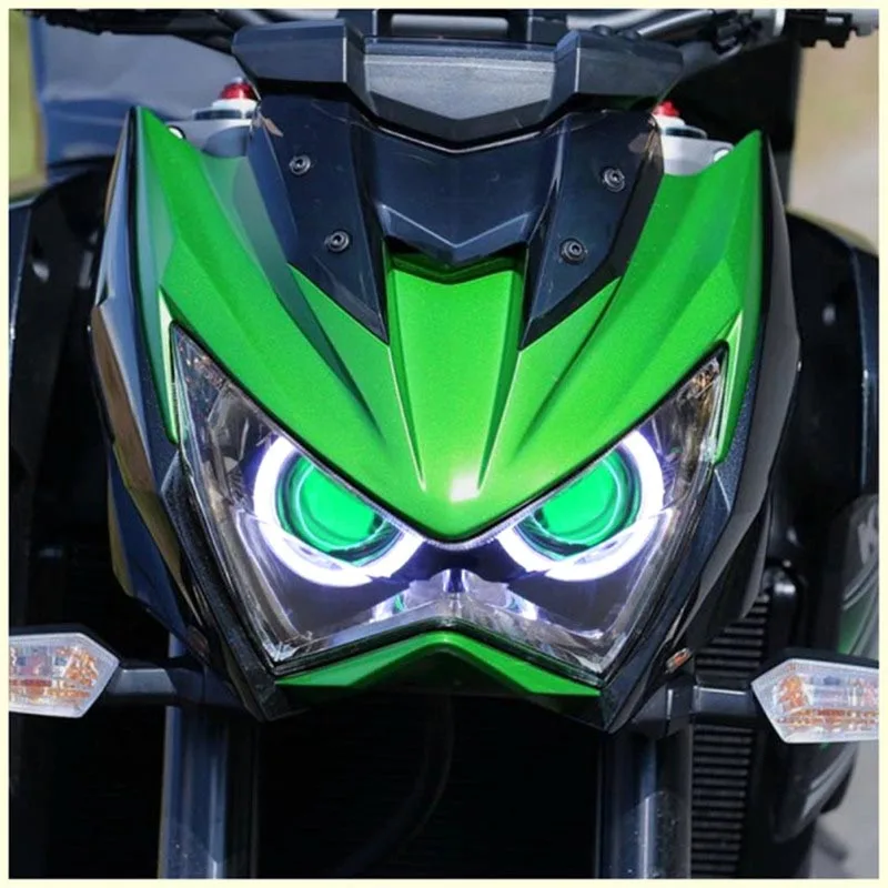 Передняя фара в сборе для Kawasaki Z800 Z250 HID Halo Eye проектор Z 800 250 2013 2016 аксессуары