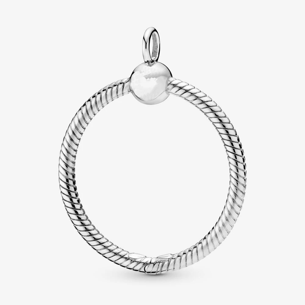

2019 New Authentic 925 Sterling Silver Moments Medium O Pendant Fit pandora Necklace Pendant Charm DIY Jewelry For Women