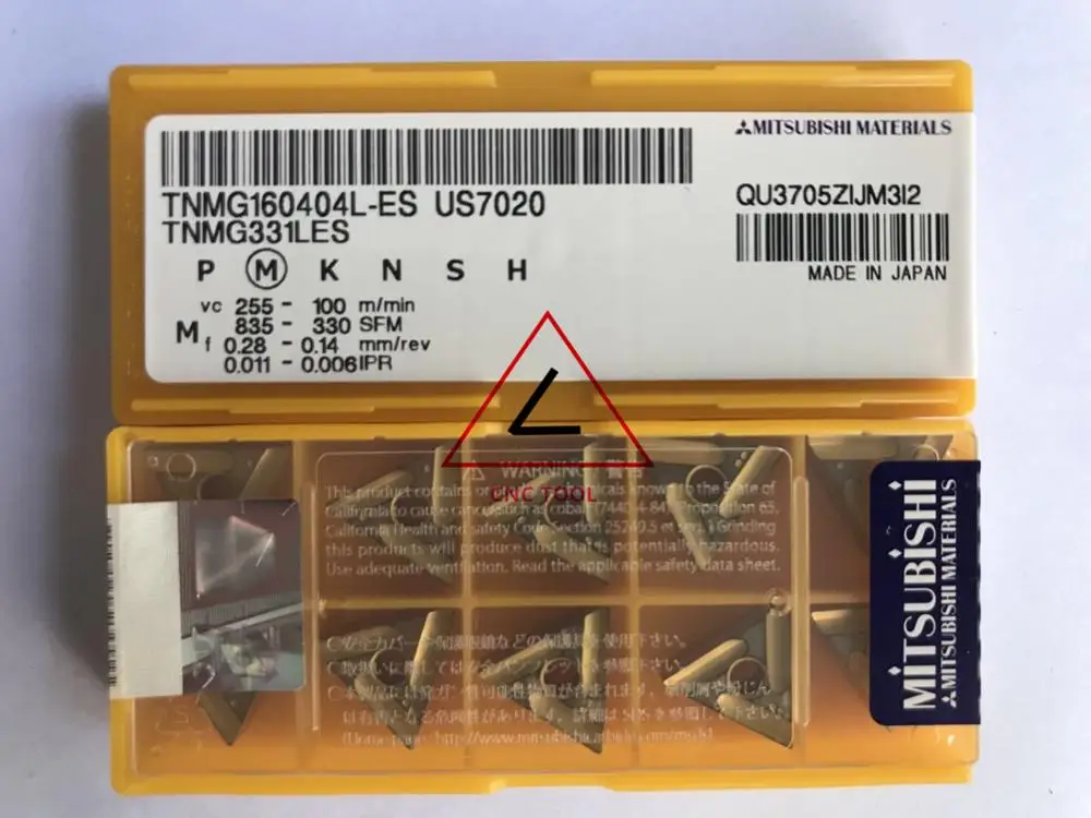 

TNMG160404L-ES US7020 10pcs original Mitsubishi turning insert DIAEDGE
