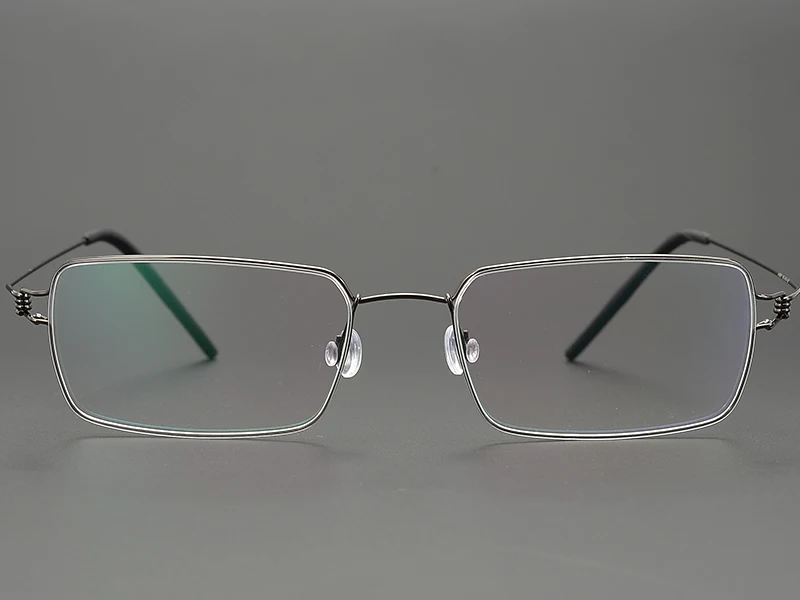 Оправа очков из титанового сплава для женщин Близорукость оптическая оправа Безвинтовые очки мужские очки по рецепту