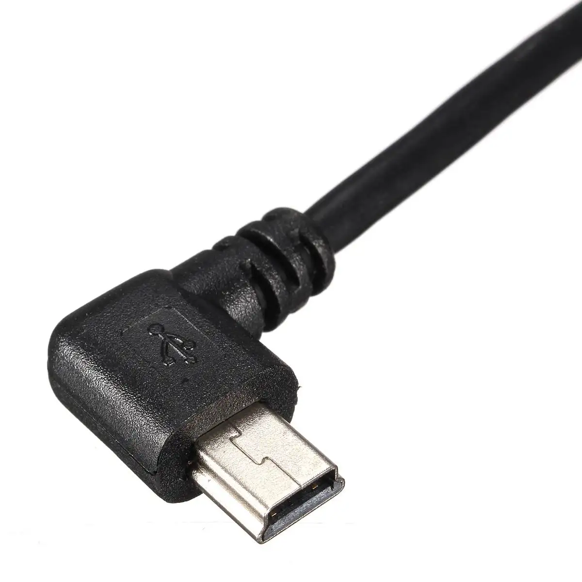 0,5 м мини-usb 5 Pin Левый угловой штекер для USB 2,0 B гнездовой разъем для принтера панельный монтажный кабель