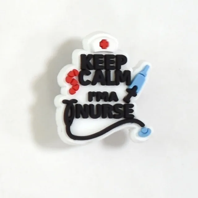 CSBL Cartoon Medical Shoe Ornament Removable PVC Flexible Glue Buckle Eva Sandals Croc Ornament Embroidery Shoes Decorations CF 194