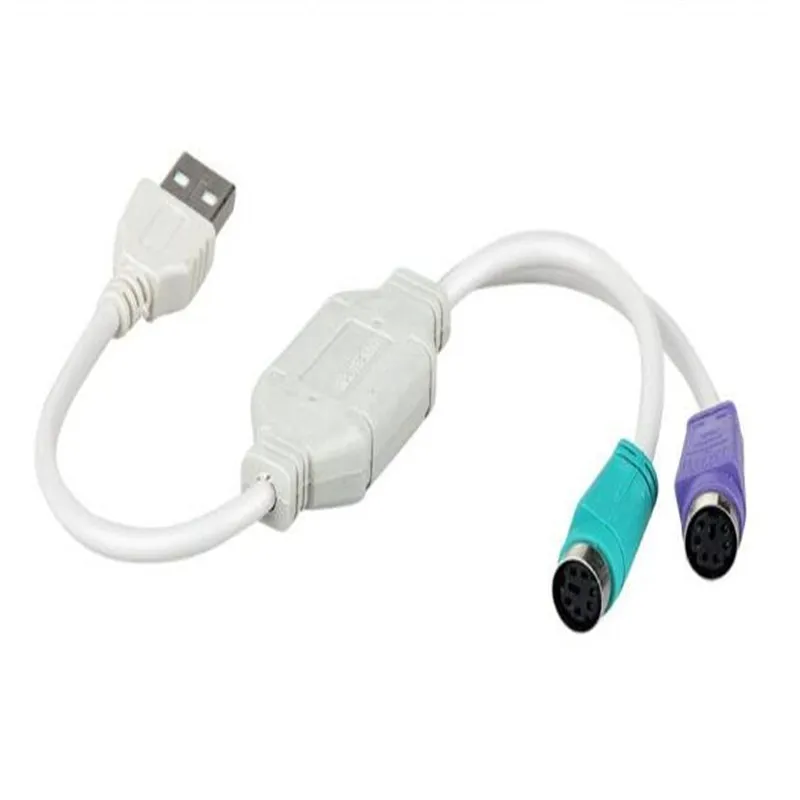 23 см Высокое качество USB к PS/2 кабель адаптер конвертер Мышь Клавиатура конвертер адаптер для PS2 интерфейс разъем