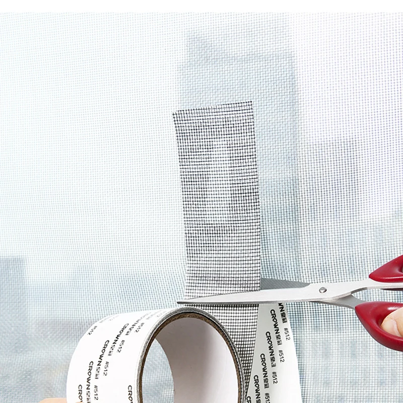 Window Screen Repair Tape Door Waterproof Patch Self-adhesive Super Fix Anti-Insect Door Mosquito Net Mesh Broken Holes Repair