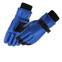 

Winter Waterproof Children Ski Gloves Patchwork Keeping Warm Outdoor Kids Cycling Gloves Baby Girls Boys Climbing 8-16 Years Old
