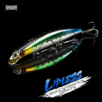 

Kingdom Hot Floating Minnow Fishing Lures 95mm 8.1g 120mm 15.3g 130mm 21g Hard Baits High Quality wobblers Fishing tackle pesca