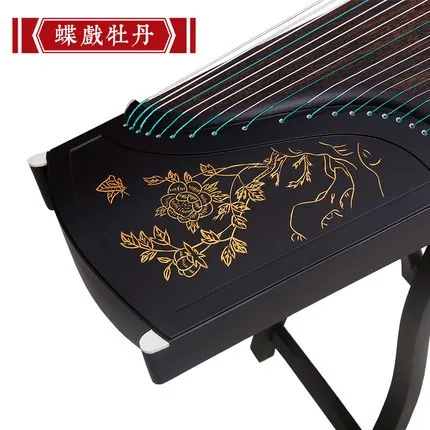 Профессиональный 21 струнный китайский zither phoebe дерево гуженг белый сосна буквы выгравированы Гу Чжэн зитер