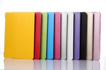

Silk 3 fold For iPad Air Air2 Leather Case Multi Split Handheld Tablet PC Case Flip Strap Stand Smart Cover for Apple iPad 9.7 2