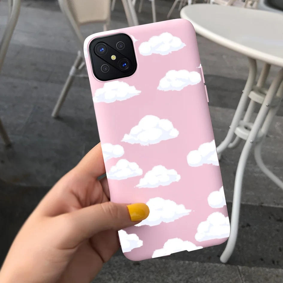 For OPPO Reno 4Z 5G Reno4Z CPH2065 Case Phone Cover Flower Cartoon Protective Bumper Funda Soft Coque For OPPO Reno4 Z A92s Etui