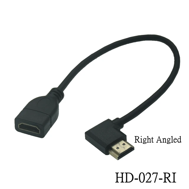 Adaptador HDMI con conector HDMI en ángulo hacia la derecha