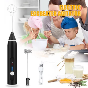 

Newly Electric Whisk Charging Cream Blender Milks Stir 3 Modes Rotating Speed Adjustable XSD88