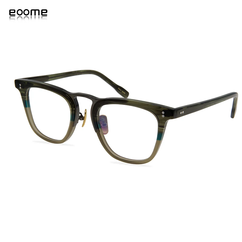 

Eoome new Customized Vintage Frames Fashion Special Sytle Textured Acetate Frames Unisex Model With box