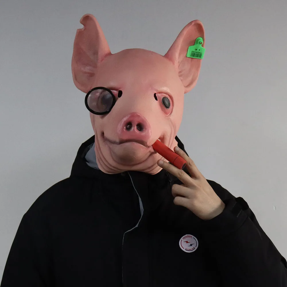 Часы собаки 3 Легион Маска Косплей Уинстон свинья голова животных латексные