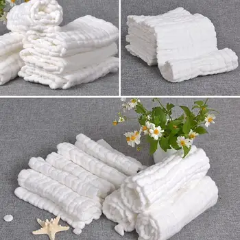 

1 Piece 10 Layers Insert 100% Cotton Washable Baby Care Producs Promotion Reusable Baby Diapers Cloth Diaper Inserts