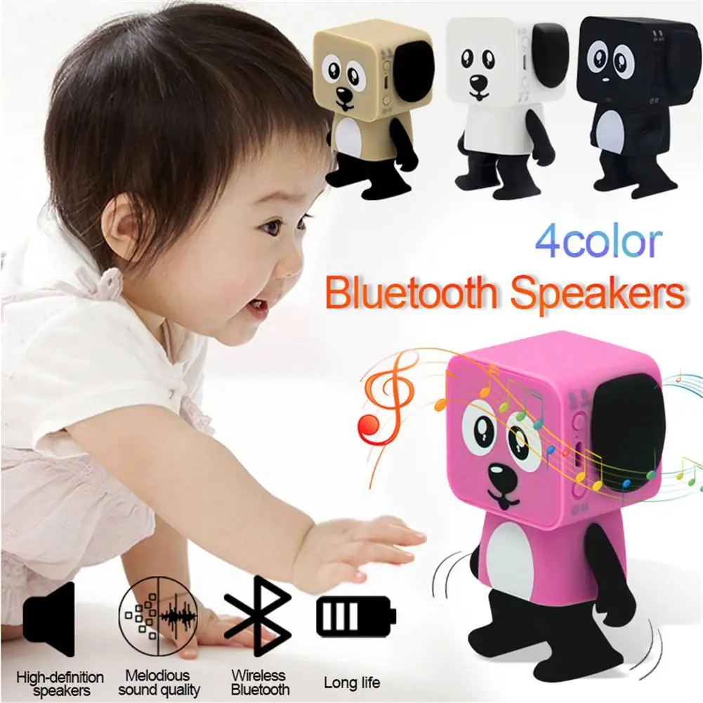 

Mini Smart Bluetooth Speakers Dancing Robot Dog Bluetooth Robot Dog Shape Loudspeaker Super Bass Stereo Subwoofer