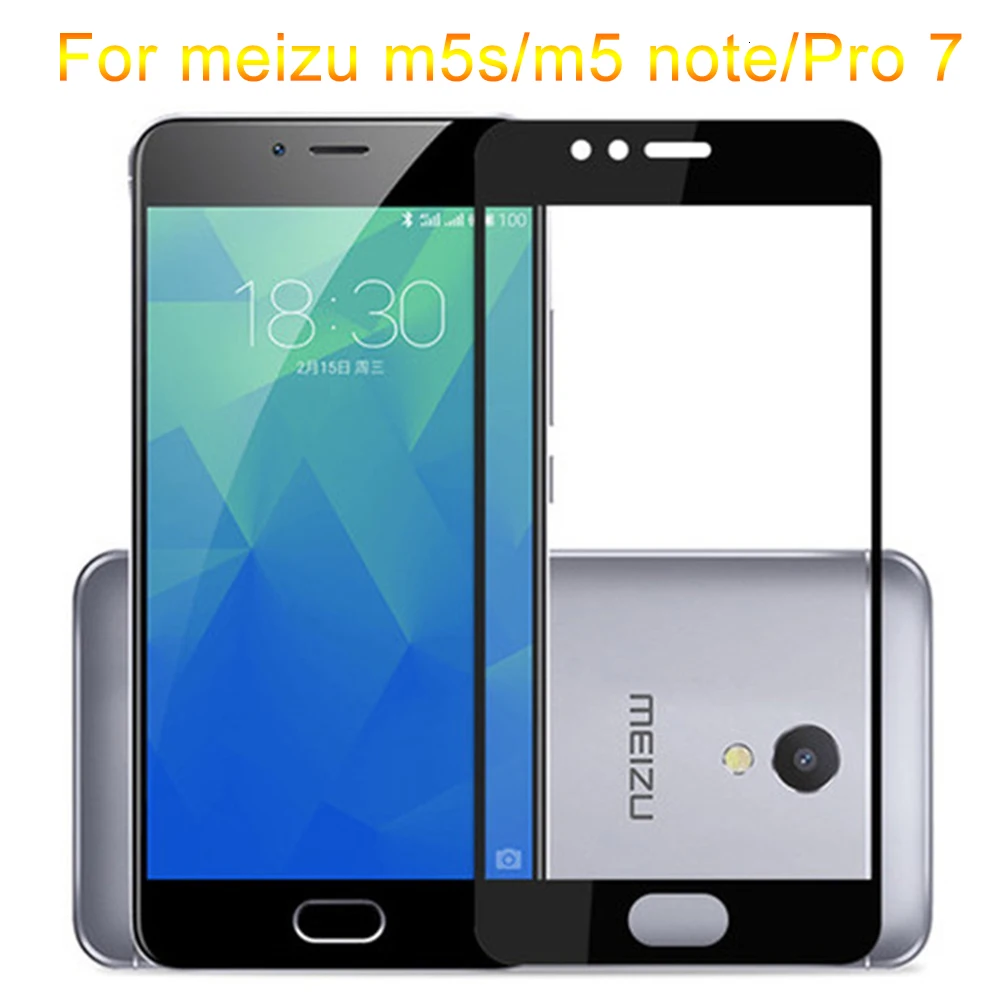 Protect Glass For Meizu Pro 7 Tempered Glas Case On Meizy Maizu Maisie m5s m5 Note m 5 Not m5note Protective Film Full Cover 9h | Мобильные