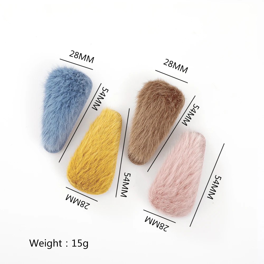 4 шт./компл. Новинка Лидер продаж в Корейском стиле зимние шпильки с плюшевыми