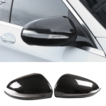 

for Mercedes Benz B C E S GLB GLC Class W205 W213 W253 Right Driving Carbon Fiber ABS Side Rear View Mirror Cover Trim