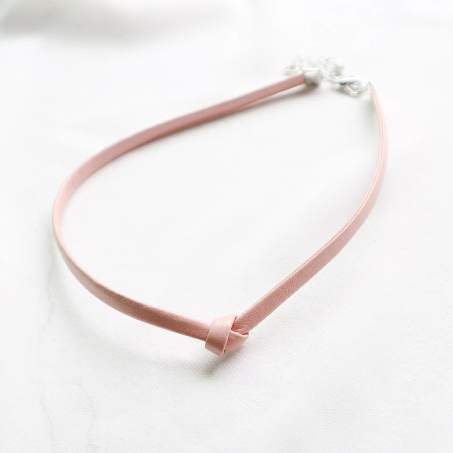 

New Style Japanese Korean Girly Style Accessories Classic Leather Knot Neck Ring Choker Necklace Multi--Choker Necklace Women's
