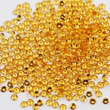 

JYGEMS Round Brilliant Cut 1-3mm 172# Middle Golden Yellow Color Loose Nano Gems For Jewelry Wax Setting High Temperature