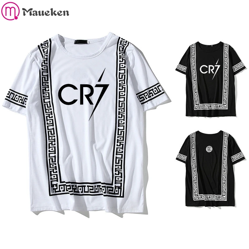 Криштиано Роналдо cr7 Harajuku уличная белая футболка мужская мода забавные мужские футболки футболка хип хоп мужская футболка 5xl