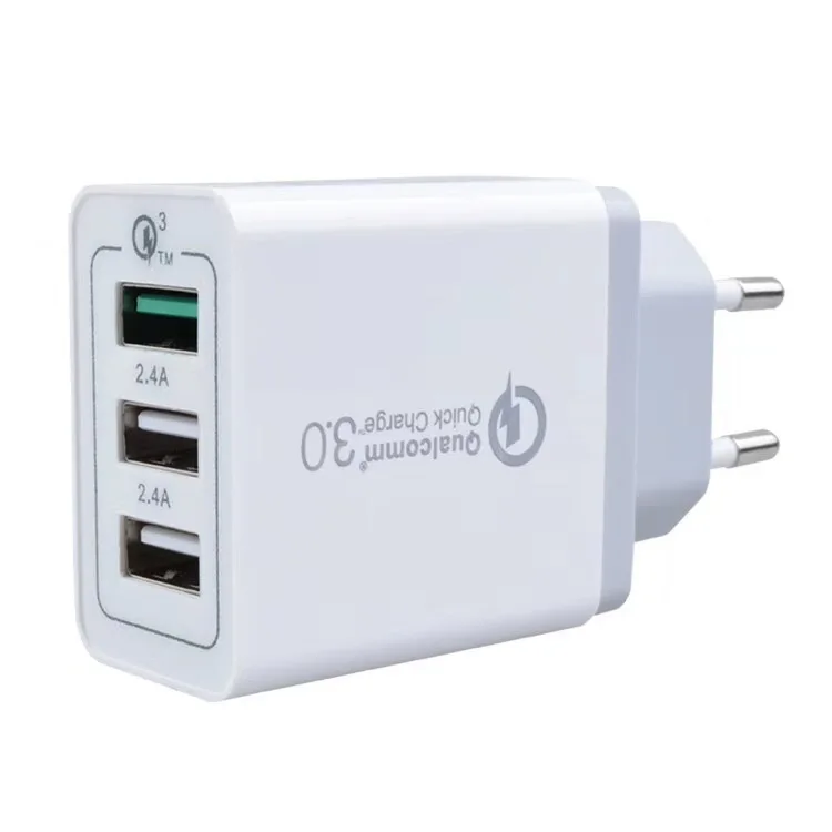 Quick Charge 3,0 адаптер зарядного устройства с двойным USB EU US UK дорожное настенное QC3.0 быстрое зарядное устройство для телефона для iPhone samsung Xiaomi - Тип штекера: Европейский Союз (ЕС)