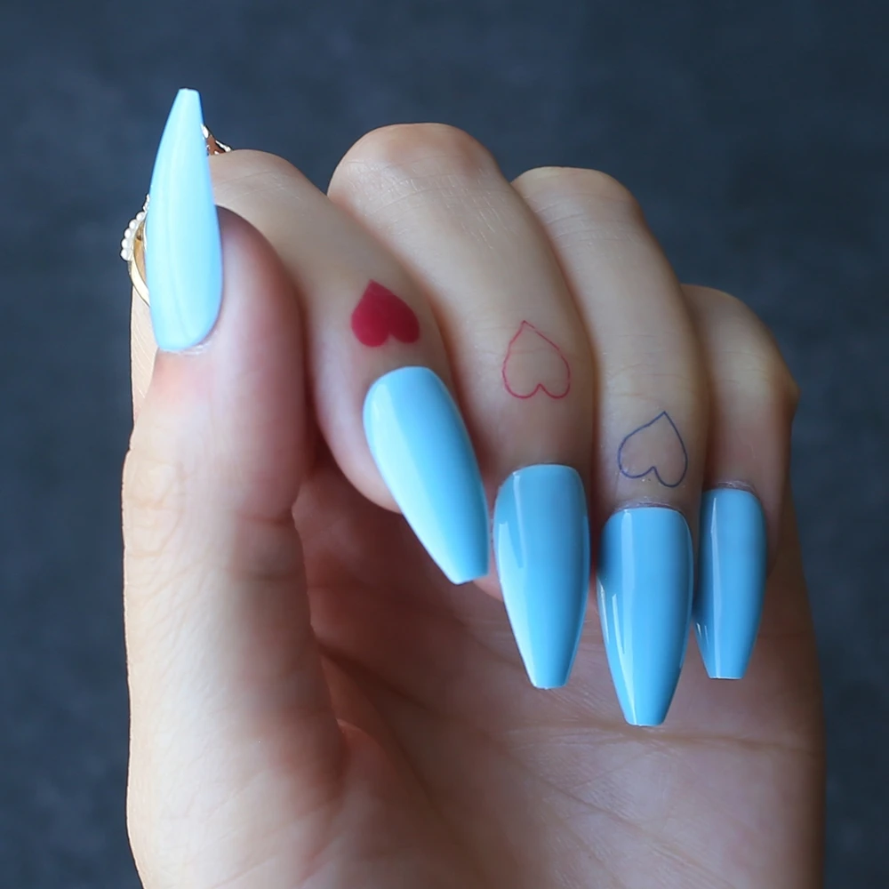 Medium Coffin Blue Fake Nails Uv Gel Artificial Nails Exquisite Faux The Latest Shape Of Ballet False Nails False Nails Aliexpress Medium Coffin Blue Fake Nails Uv Gel Artificial Nails Exquisite Faux The Latest Shape Of Ballet False Nails False Nails Aliexpress